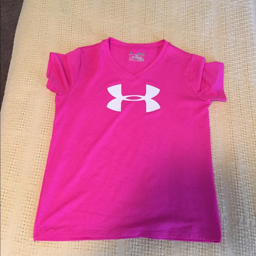 Under Armour pink sporty shirt